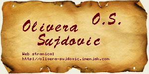 Olivera Šujdović vizit kartica